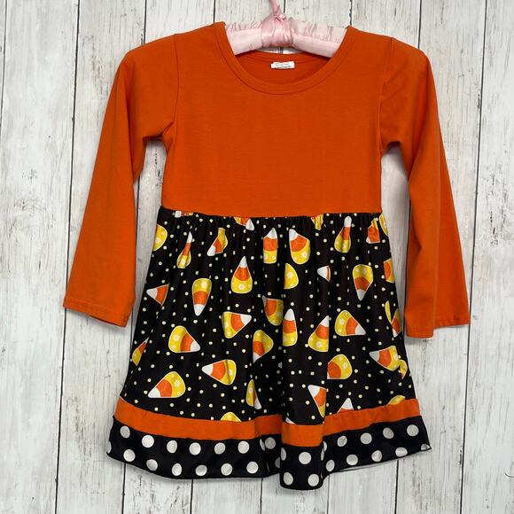 Girls 6-7 Halloween Christmas 11 Piece Dress PJ Pant Shirt Bundle Pumpkins - Picture 6 of 13